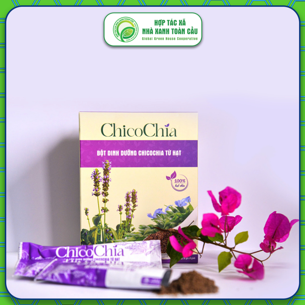 (MUA 1 TẶNG 1 - HÀNG CẬN DATE) Hộp Bột Dinh Dưỡng Từ Hạt Chia ChicoChia - Giàu Omega 3, Giảm Cân, Giải Độc - 240Gram