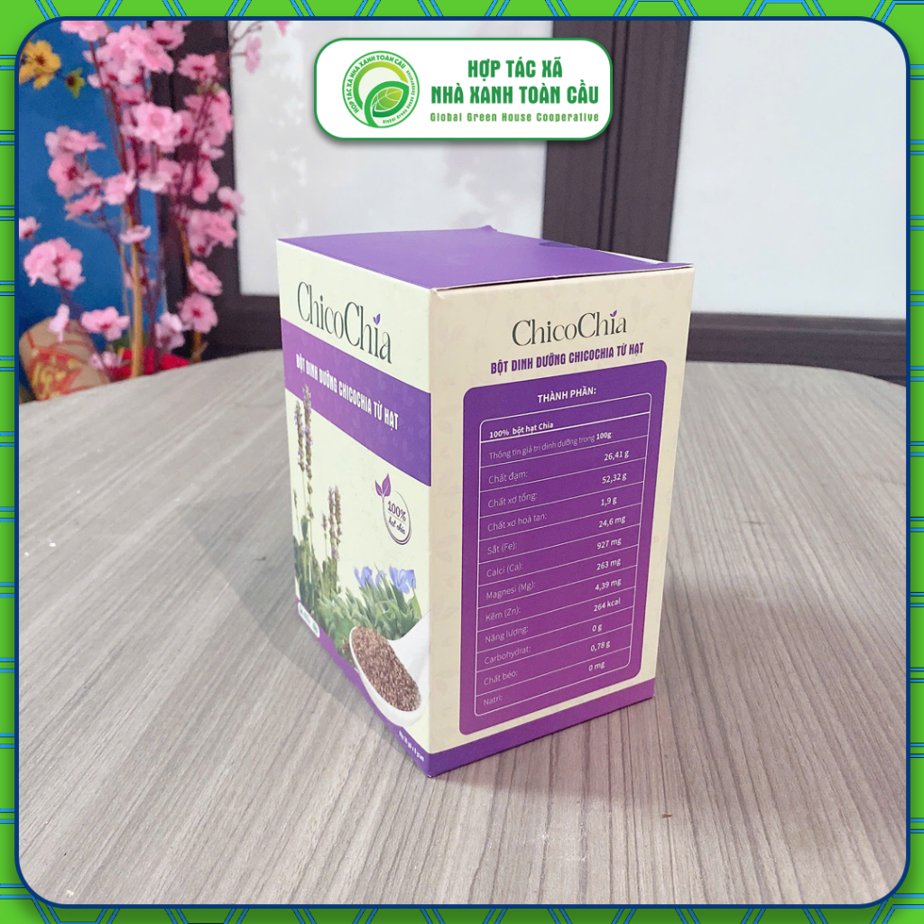 (MUA 1 TẶNG 1 - HÀNG CẬN DATE) Hộp Bột Dinh Dưỡng Từ Hạt Chia ChicoChia - Giàu Omega 3, Giảm Cân, Giải Độc - 240Gram