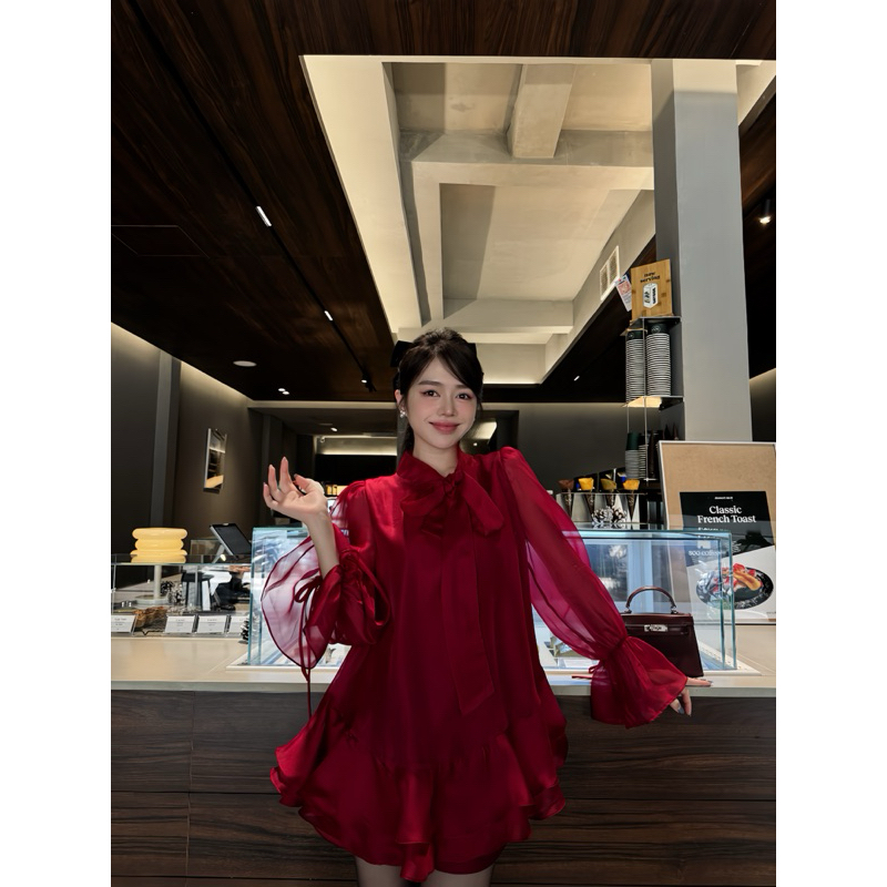 Set Voan Tơ Đỏ- TYCLOTHING