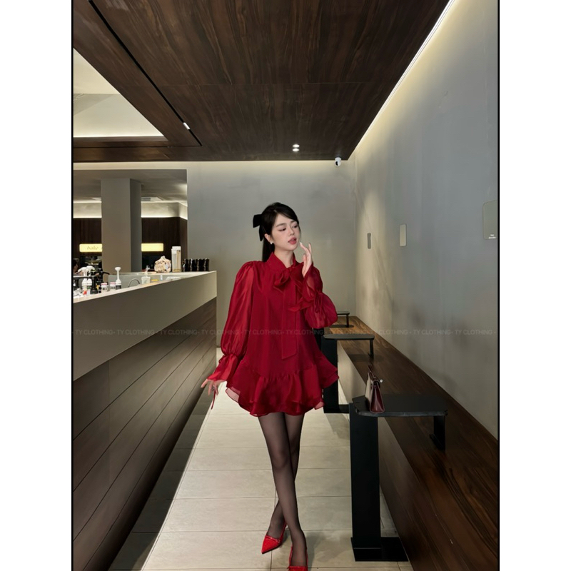 Set Voan Tơ Đỏ- TYCLOTHING