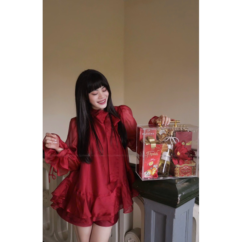 Set Voan Tơ Đỏ- TYCLOTHING
