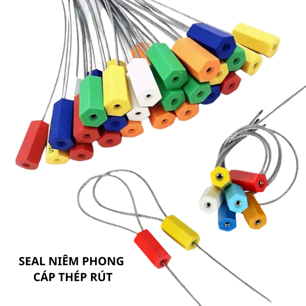 Seal cáp thép lục giác, Dây seal niêm phong đánh dấu cáp rút | Shopee ...