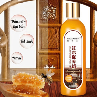 Sáp Ong Đánh Bóng Đồ Gỗ ANXIAOER 255ml | Dưỡng Gỗ Nội Thất Bảo Dưỡng Đồ Gỗ Phục Hồi Độ Bóng Tự Nhiên