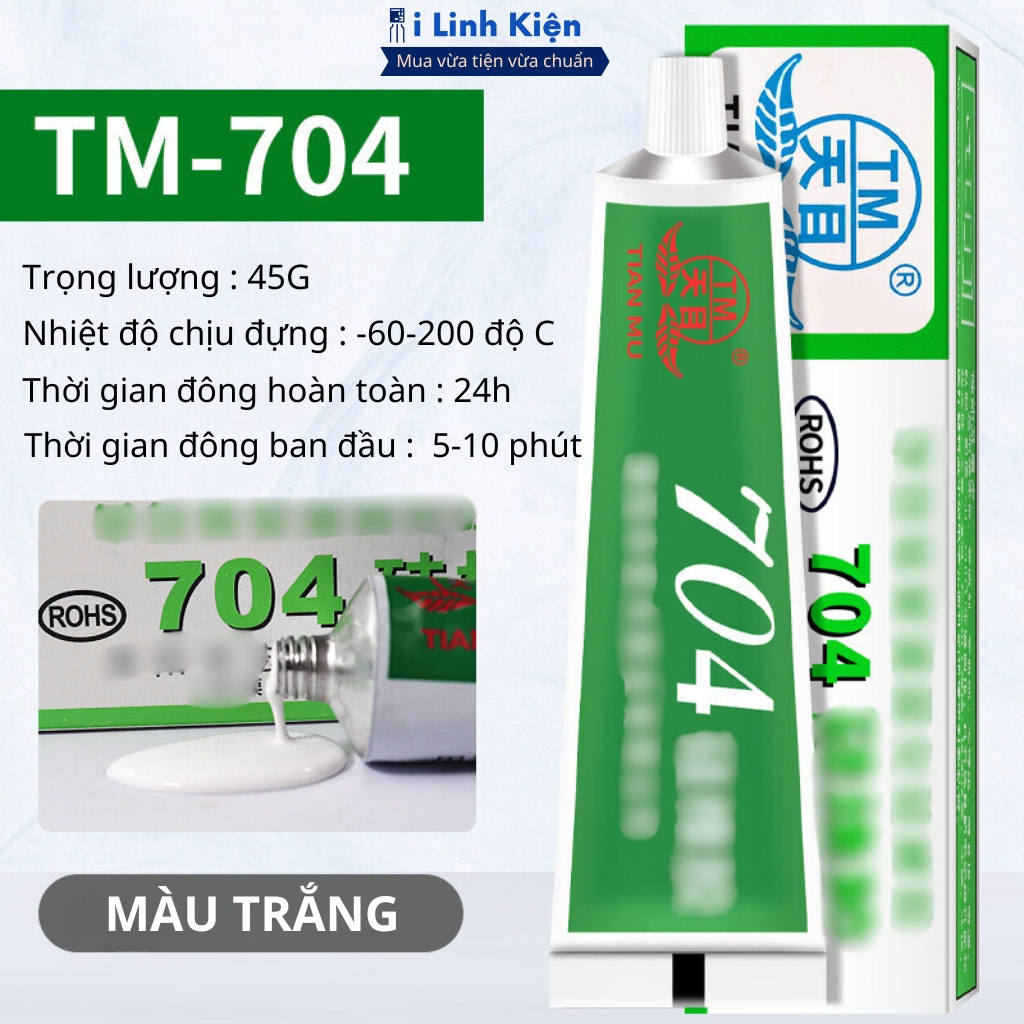 Keo 704 phủ mạch cách điện, chịu nhiệt chống ẩm, bảo vệ bo mạch chính hãng ilinhkien.