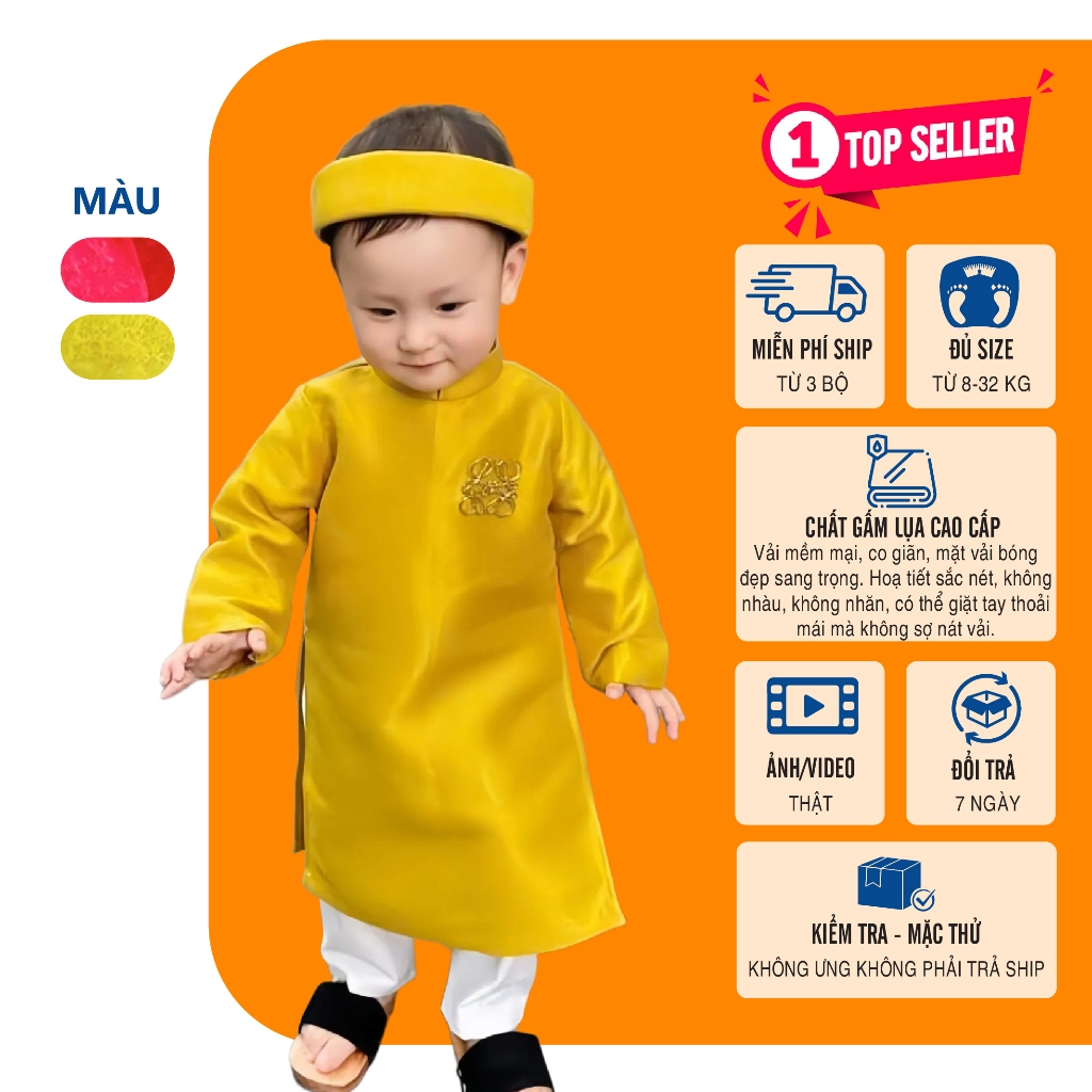 Áo Dài Cách Tân Bé Trai 𝗟𝗮𝗻𝗹𝗲𝗲 𝗙𝗮𝘀𝗵𝗶𝗼𝗻 Mã TET