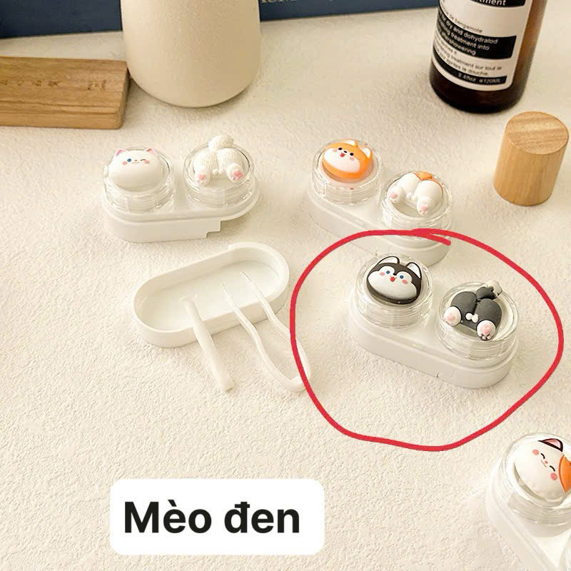 KHAY CHARM ĐỰNG lens Mèo shiba kute Muneyes
