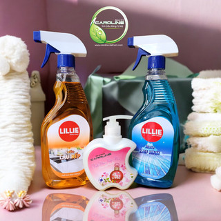 Nước lau kính LILLIE by Caroline 580ml lau sạch mọi vết bẩn