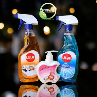 Nước lau kính LILLIE by Caroline 580ml lau sạch mọi vết bẩn