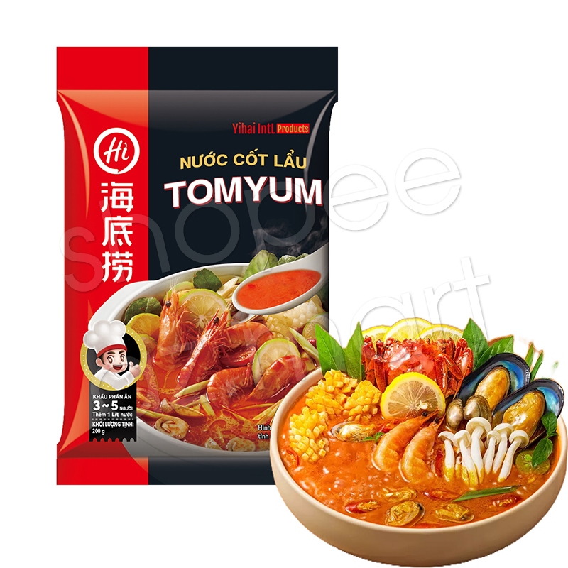 Cốt Gia Vị Lẩu Haidilao Thái Tomyum Chua Cay Thơm Ngon Hảo Hạng