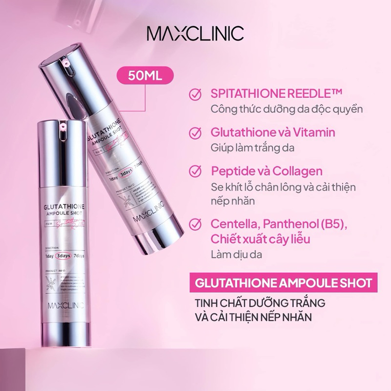 [Công ty]Tinh chất vi kim bọc Glutathione hỗ trợ làm sáng,trẻ hoá da ...