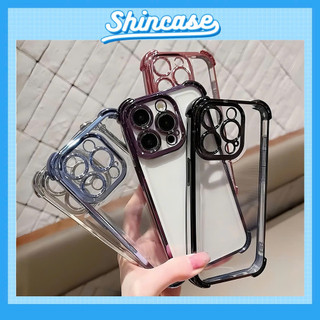 Ốp Lưng iPhone TPU Viền Mạ Kim Loại 4 Góc Chống Sốc, Bảo Vệ Camera - iP 7/8/X/XS/11/12/13/14/15/16/17/Plus/Pro/Max/Air