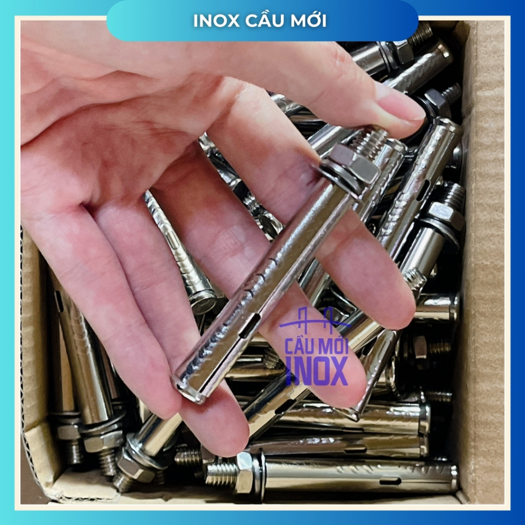 Tắc kê nở inox 201/304 đủ các size – Bu lông nở công trình, hàng loại 1