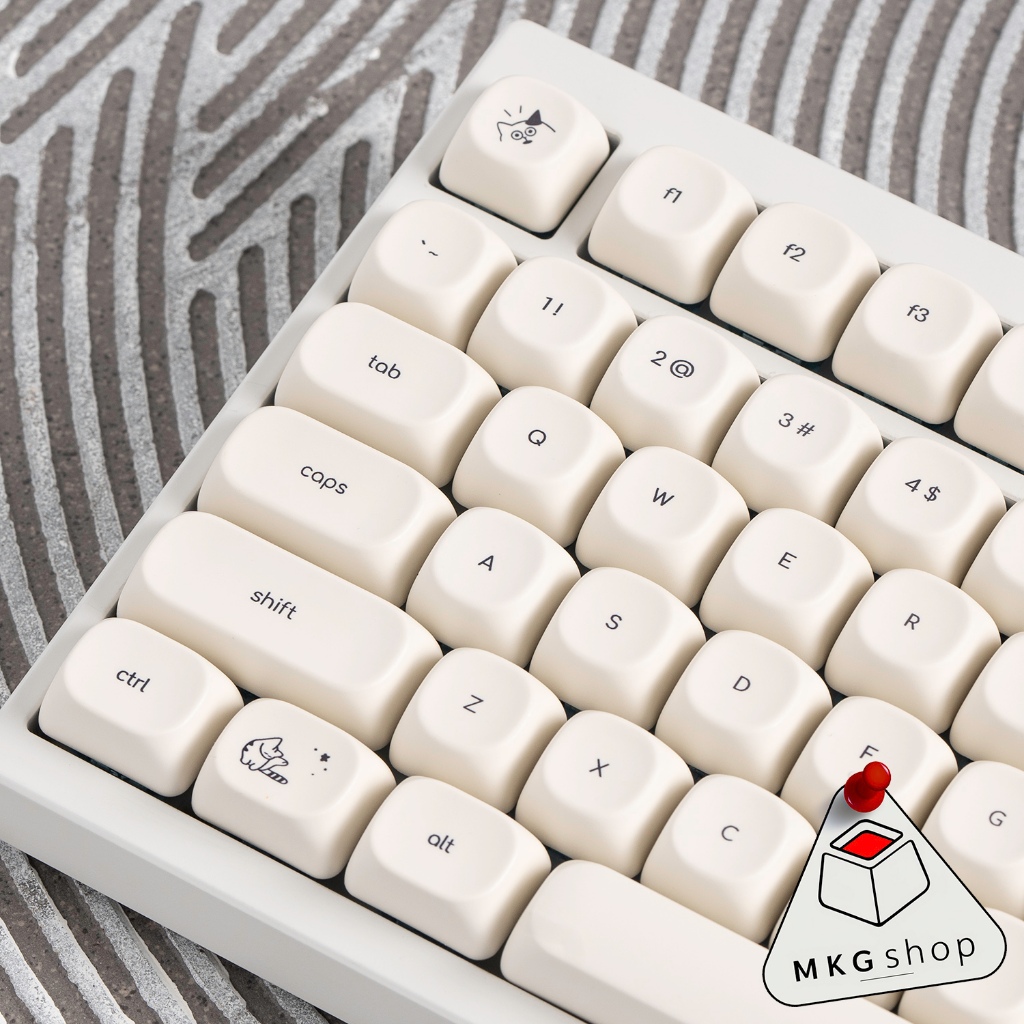 Keycap Mèo mini - MOA profile - PBT dày in dyesub - nút bàn phím cơ ...