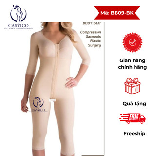 Bộ bodysuit isavela BS09-BK ( CHÍNH HÃNG) dùng sau hút mỡ bụng, đùi,tay, lưng, nách, hông, nâng mông, ngực