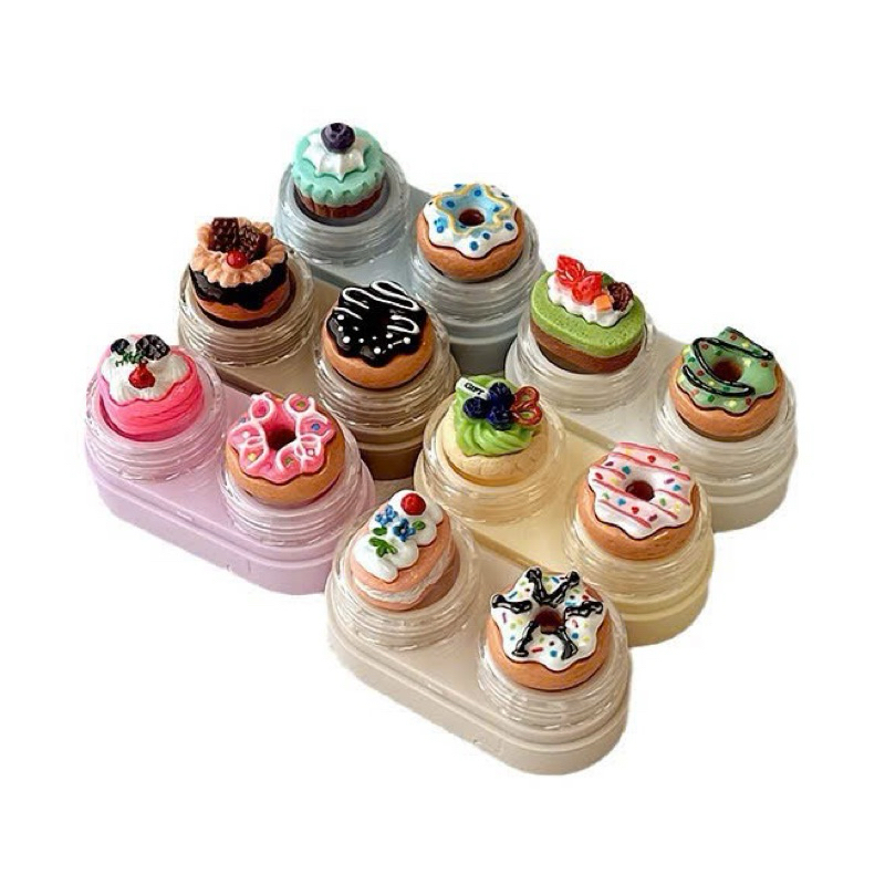 KHAY CHARM ĐỰNG LENS Bánh Donut trái cây Muneyes
