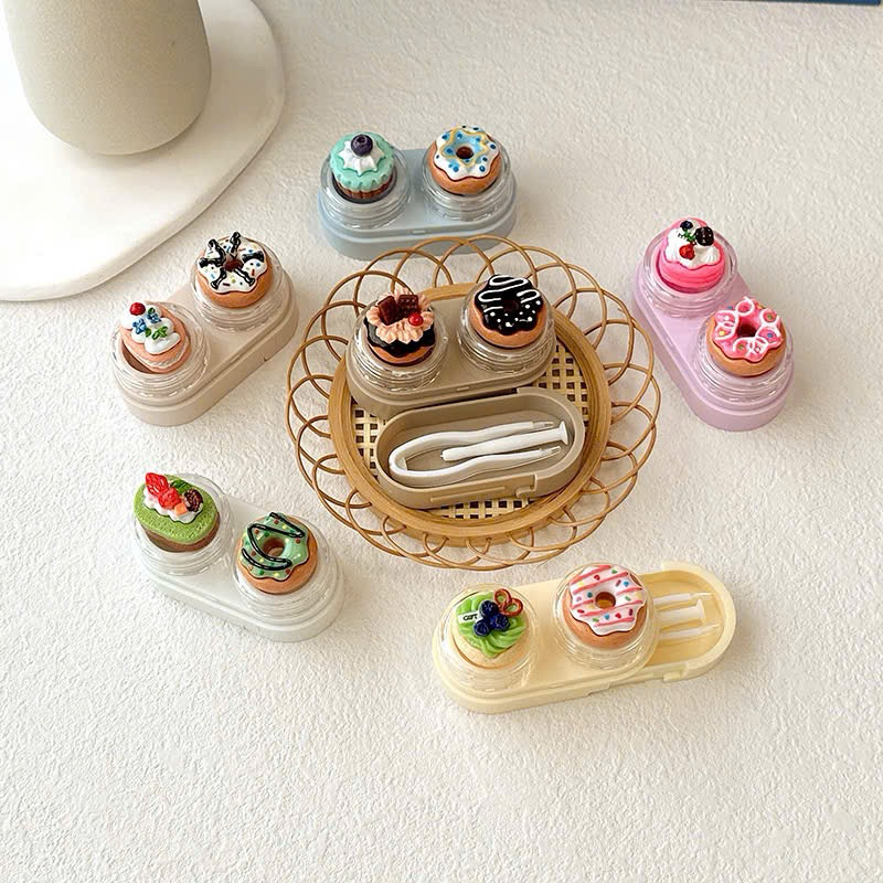 KHAY CHARM ĐỰNG LENS Bánh Donut trái cây Muneyes