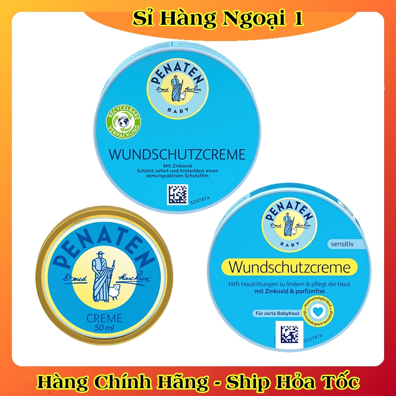 [Mẫu mới Đủ Bill] Kem chống hăm Penaten Đức 50ml và 200ml