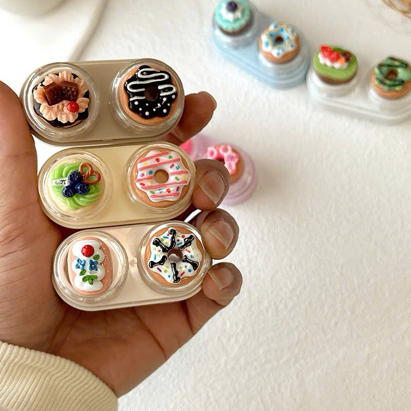 KHAY CHARM ĐỰNG LENS Bánh Donut trái cây Muneyes
