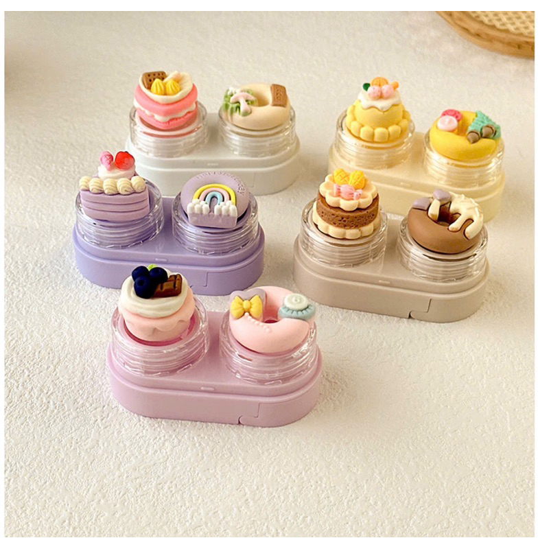 KHAY CHARM ĐỰNG LENS bánh Donut Muneyes