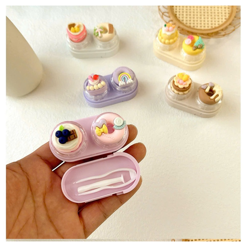 KHAY CHARM ĐỰNG LENS bánh Donut Muneyes
