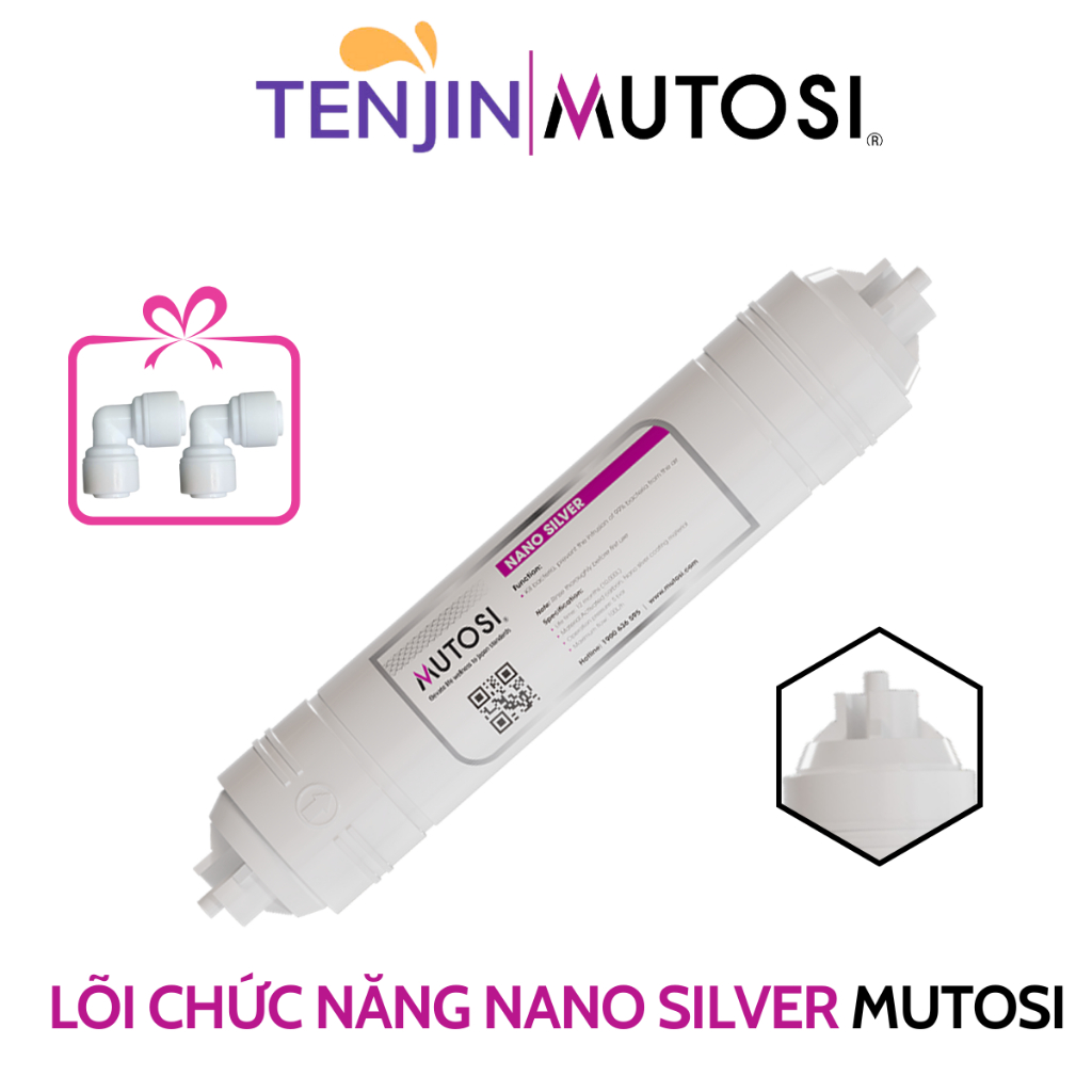 Lõi Chức Năng Nano Mutosi Giúp Tiêu Diệt Vi Khuẩn, Chống Tái Nhiễm Khuẩn Trong Quá Trình Lưu Thông Trong Hệ Thống Lọc