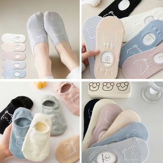 [🔥XƯỞNG SALE SẬP SÀN🔥] Tất Vớ Lười Gấu Cổ Thuyền Chống Trượt Thoáng Khí, Thoải Mái V14