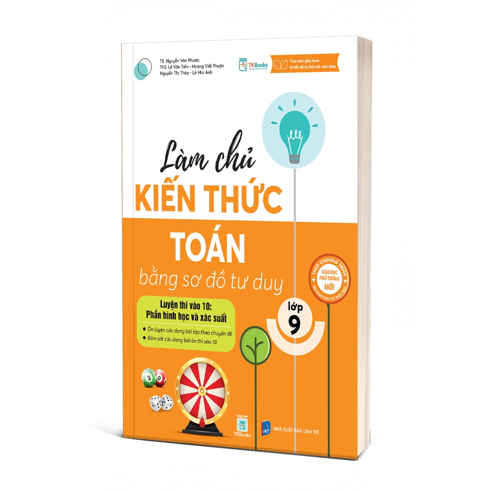 Sách - Làm Chủ Kiến Thức Toán Bằng Sơ Đồ Tư Duy Lớp 9 – Luyện Thi Vào 10