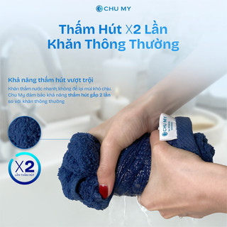 Khăn Tắm Gội Cotton CHU MY - Khăn Gội Đầu 35x80cm, Khăn Tắm Khách Sạn 70x140cm, Nhiều Màu