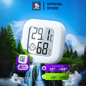 Nhiệt ẩm kế Guty Kids mini lcd nhiệt độ kỹ thuật số đo độ ẩm và cảm biến nhiệt độ trong nhà cho bé