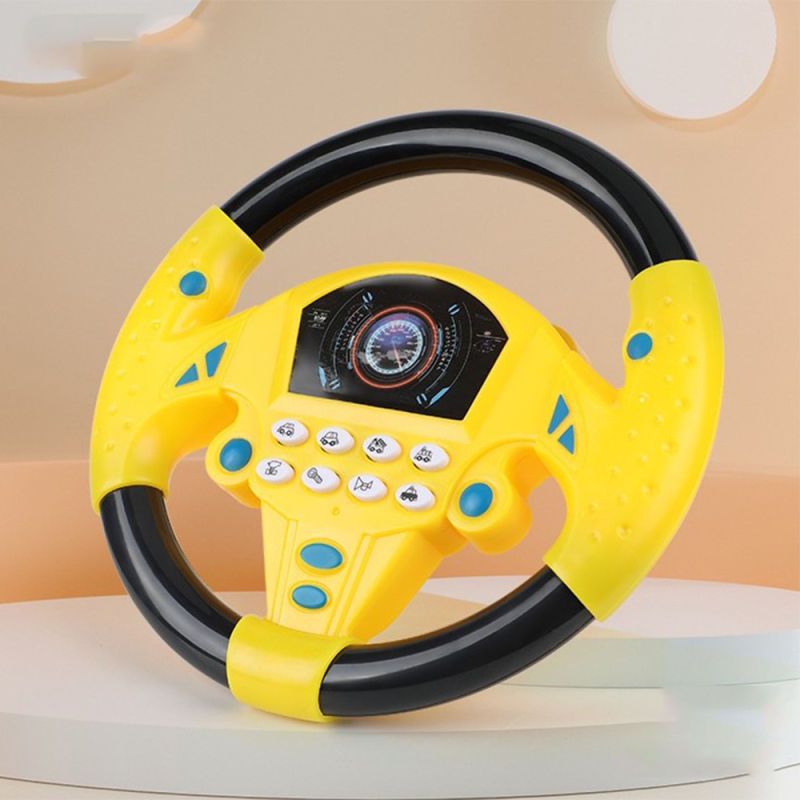 Vô Lăng Đồ Chơi Cho Bé Có Đế Hít Xoay 360 Độ Với 8 Chức Năng Âm Thanh Ô Tô