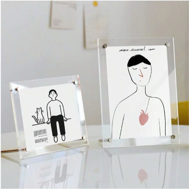 (Quà tặng 20/10) Khung ảnh Mica Để Bàn Sang Trọng, Quà tặng cực xịn xò cho các ngày lễ -Sango
