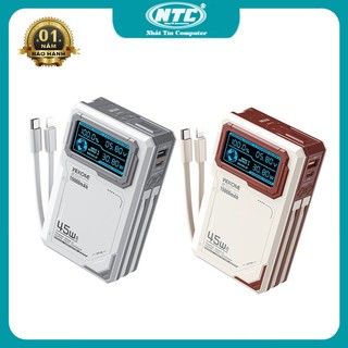 [CÓ 3C] Cục dự phòng siêu nhanh WK Design WP-88 15000mAh PD 45W QC 22.5W sạc tường - chân cắm 220V