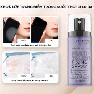 Xịt Khoá Nền Trang Điểm Oil-Control Matt Fixing Spray & Prime And Fine Multitalent Fixing Spray (50ml/chai)