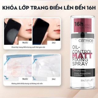 Xịt Khoá Nền Trang Điểm Oil-Control Matt Fixing Spray & Prime And Fine Multitalent Fixing Spray (50ml/chai)