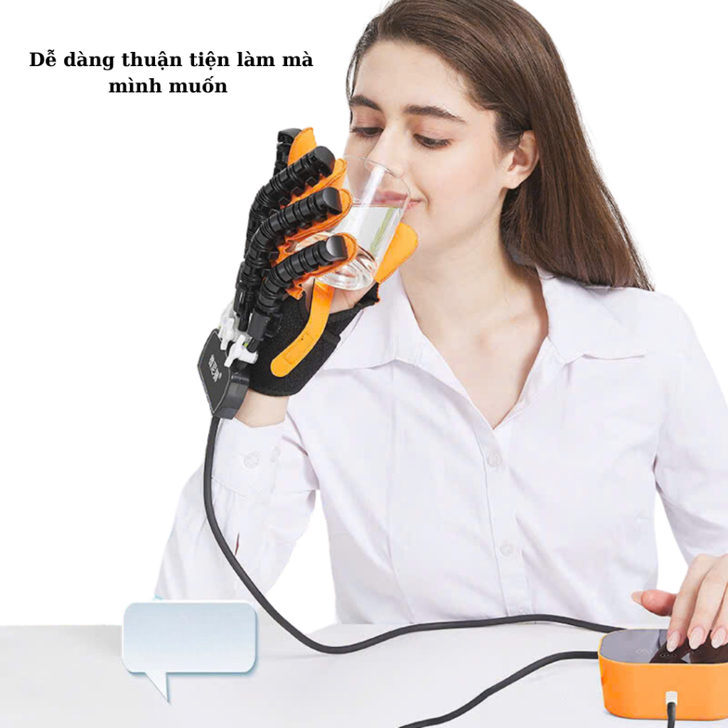 Máy tập phục hồi chức năng bàn tay, găng tay robot tập tay cho người bị liệt tay cả trẻ em đến người lớn