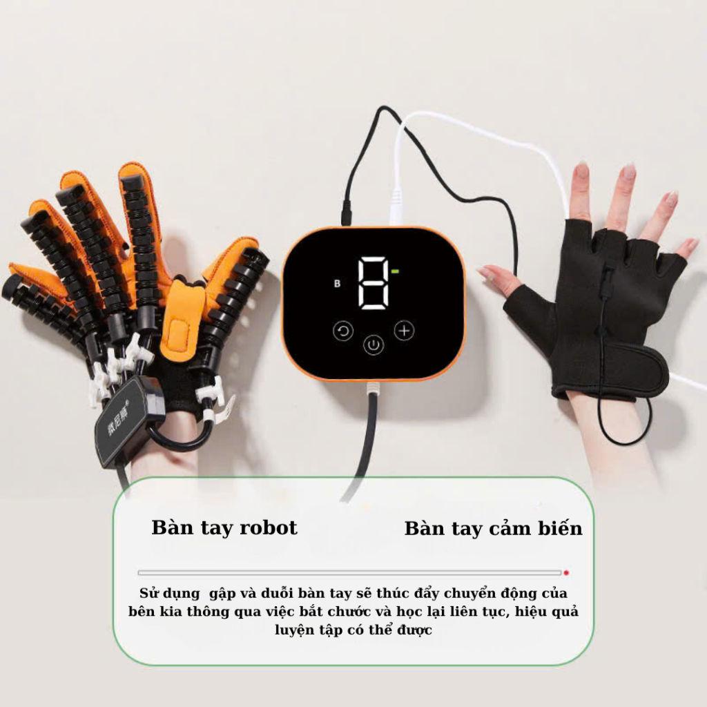 Máy tập phục hồi chức năng bàn tay, găng tay robot tập tay cho người bị liệt tay cả trẻ em đến người lớn