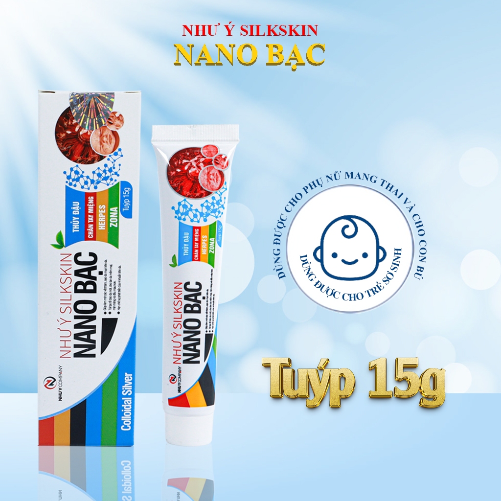Kem bôi Như Ý Silkskin Nano bạc (Hộp 1 Tuýp 15gr)