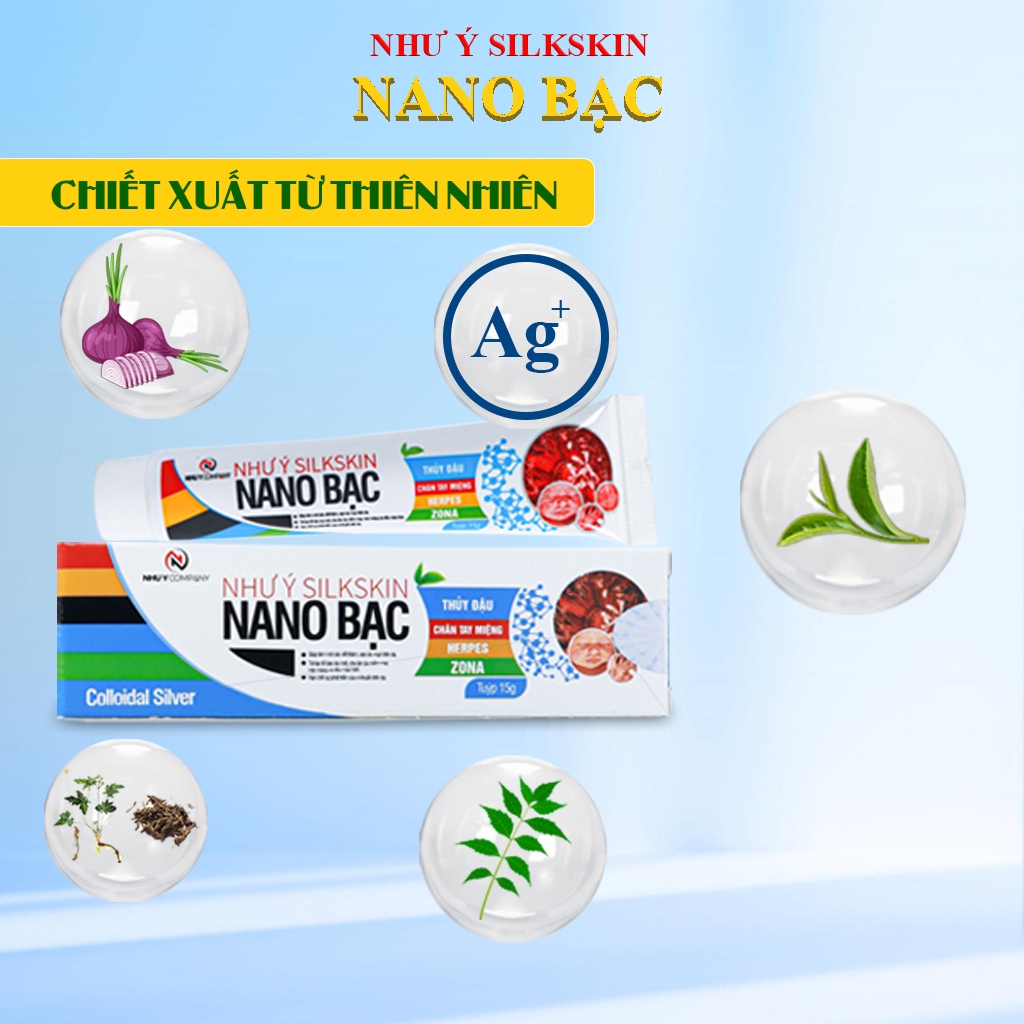 Kem bôi Như Ý Silkskin Nano bạc (Hộp 1 Tuýp 15gr)