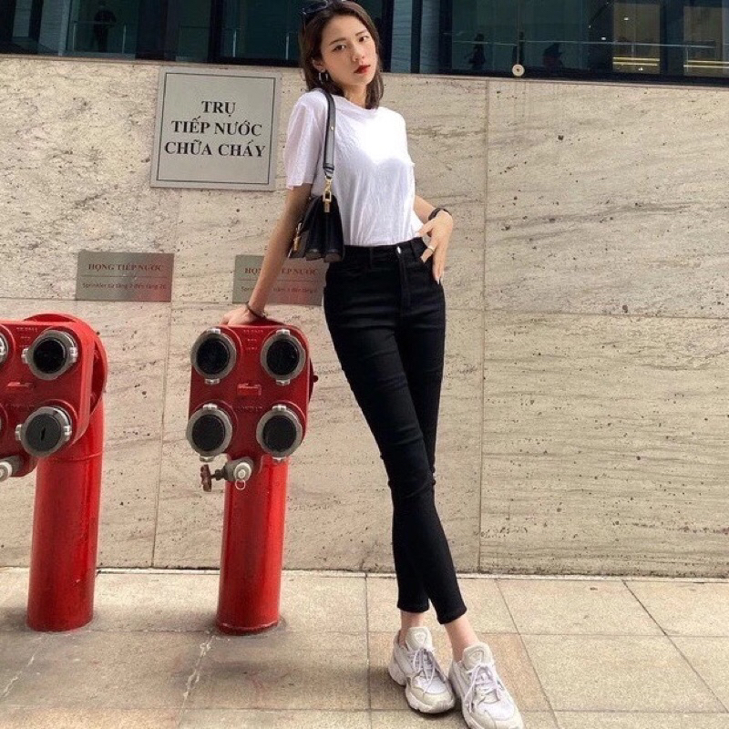 Quần Legging nữ dài cạp cao có túi 1 cúc khóa kéo công sở co giãn gen bụng vải dày Umi ôm dáng