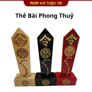 Thẻ Bài Gỗ Đào Bày Phong Thủy - Vật Phẩm Tâm Linh Mang Lại May Mắn 12