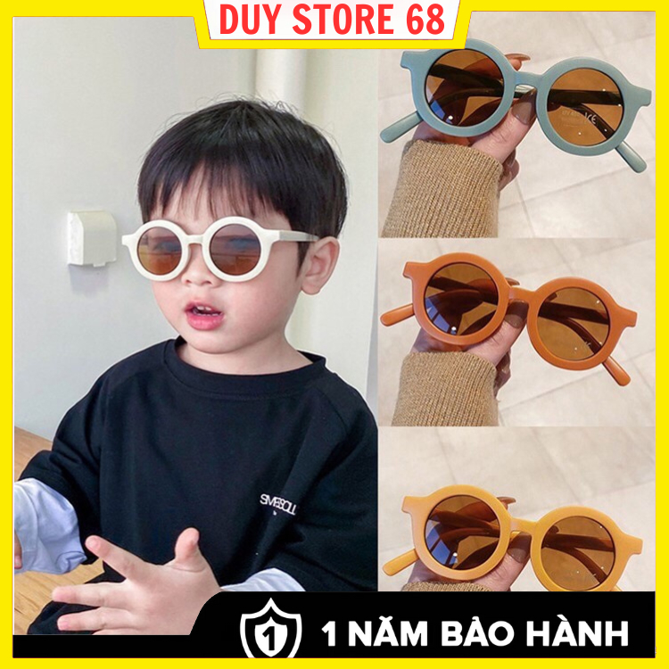 Kính Râm Trẻ Em Tròn Mờ , Kính Mát Trẻ Em, Gọng Tròn Thích Hợp Cho Bé 1 ...