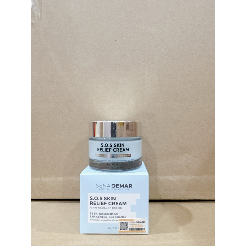 Kem dưỡng sena demar s.o.s skin relief cream giúp phục hồi, dưỡng ẩm, trắng da, 50g 2028 kem sos senademar  IS81
