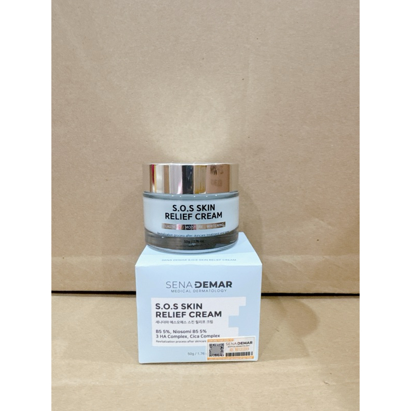Kem dưỡng sena demar s.o.s skin relief cream giúp phục hồi, dưỡng ẩm, trắng da, 50g 2028 kem sos senademar  IS81