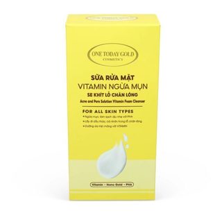 One Today Gold Sữa Rửa Mặt Vitamin Ngừa Mụn, Se khích lỗ chân lông 100g