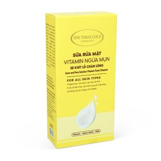 One Today Gold Sữa Rửa Mặt Vitamin Ngừa Mụn, Se khích lỗ chân lông 100g