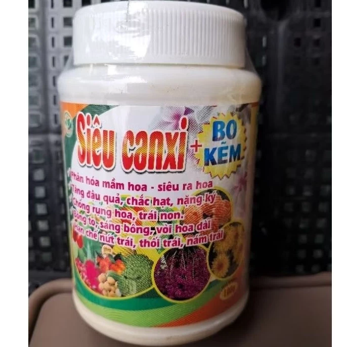 Phân bón Siêu Canxi Bo Kẽm Hải An Khang (hủ 100g) siêu ra hoa, đậu quả