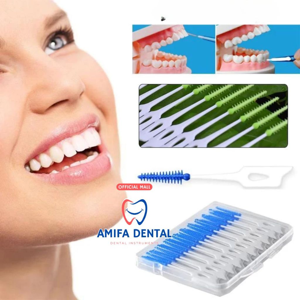 Set 120-200 Chiếc Bàn Chải Kẽ Răng Silicon Siêu Mềm Chăm Sóc Răng Miệng, Silicone Interdental Brushes, Tăm Silicone