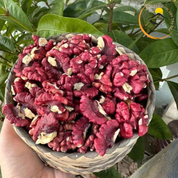 Nhân quả óc chó đỏ hữu cơ sấy khô cho bà bầu (500g, 1kg) nhập Mỹ. Quả, hạt óc chó đỏ đã tách vỏ ăn liền, nấu sữa hạt