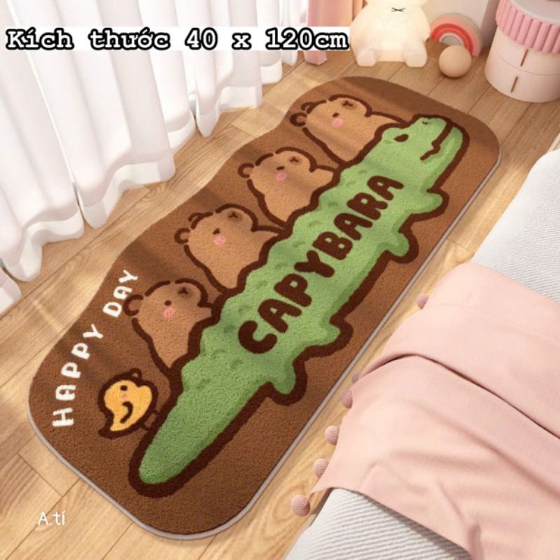 thảm chân cao cấp lông capybara