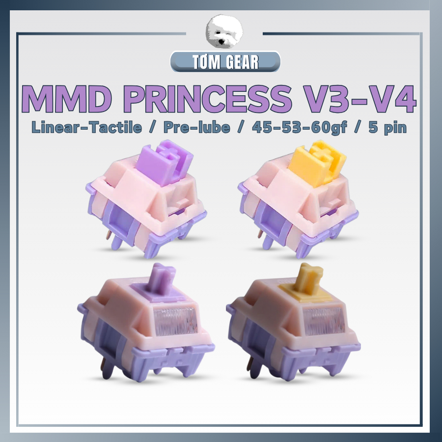 Switch MMD Princess Linear 45-53g Tactile 60g MMD Princess Linear ...